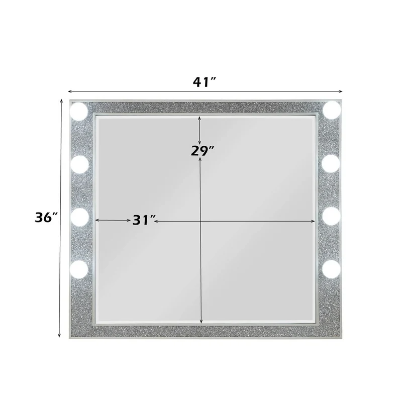 Sliverfluff - Mirror With Light - Mirrored & Champagne