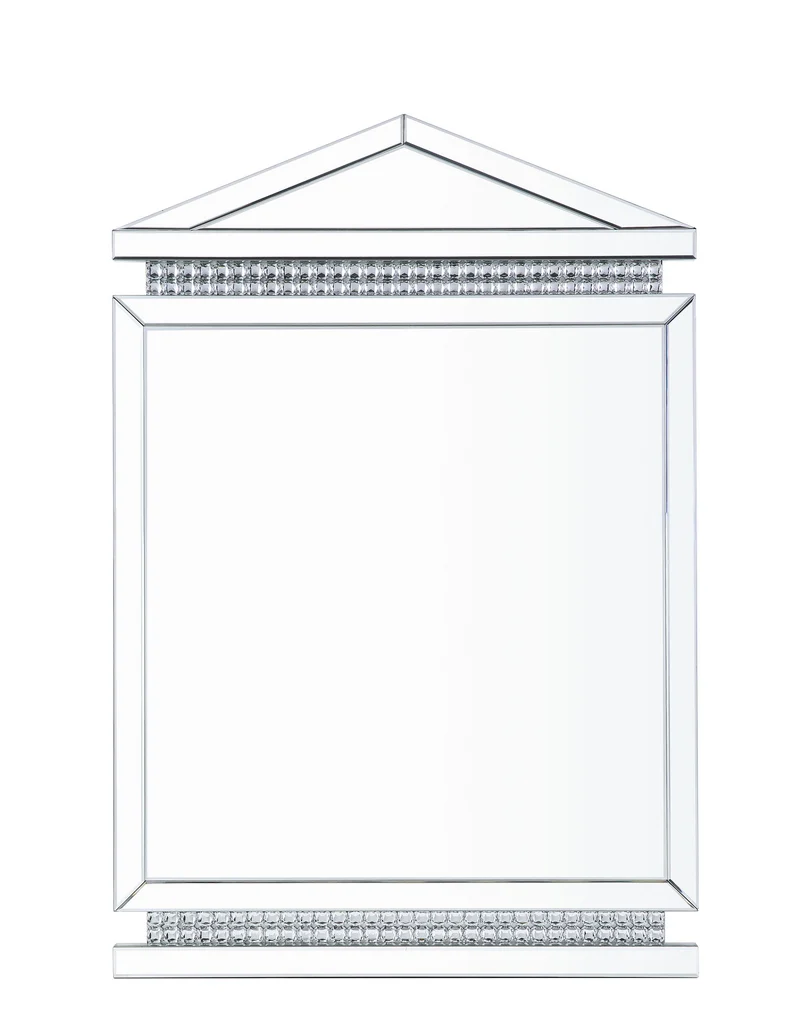 Lotus - 47" Accent Mirror - Mirrored, Faux Ice Cube Crystals