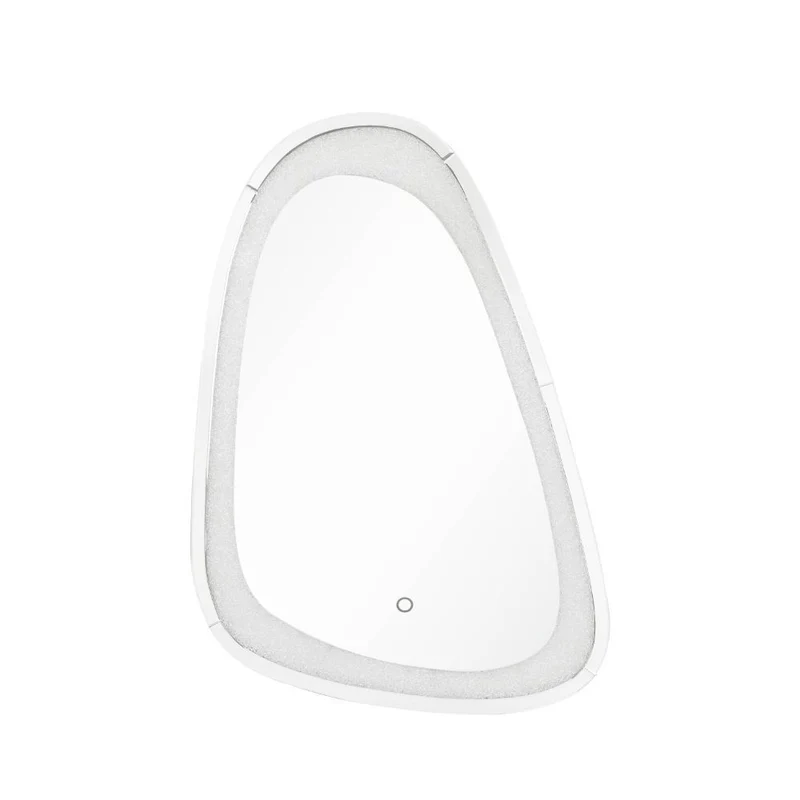 Noralie - 46" Accent Mirror With LED - Mirrored & Faux Diamonds