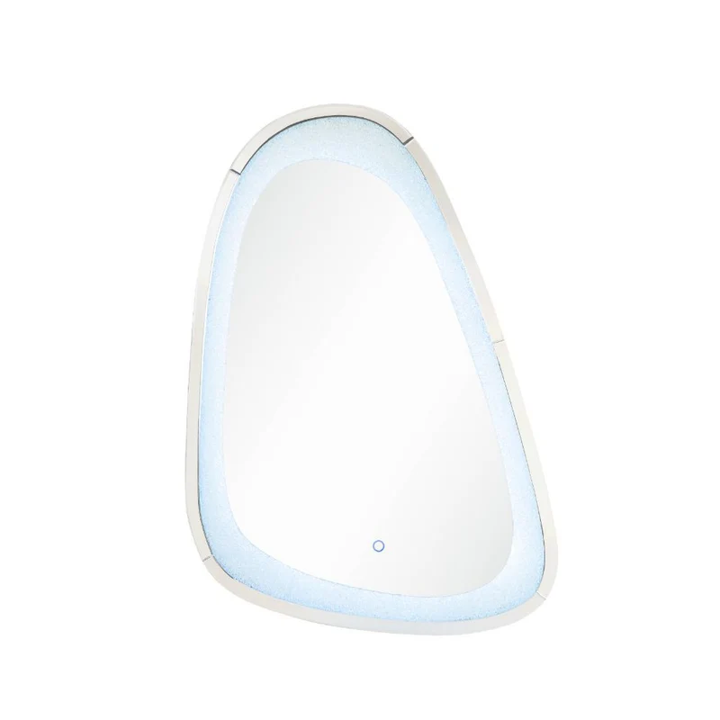 Noralie - 46" Accent Mirror With LED - Mirrored & Faux Diamonds