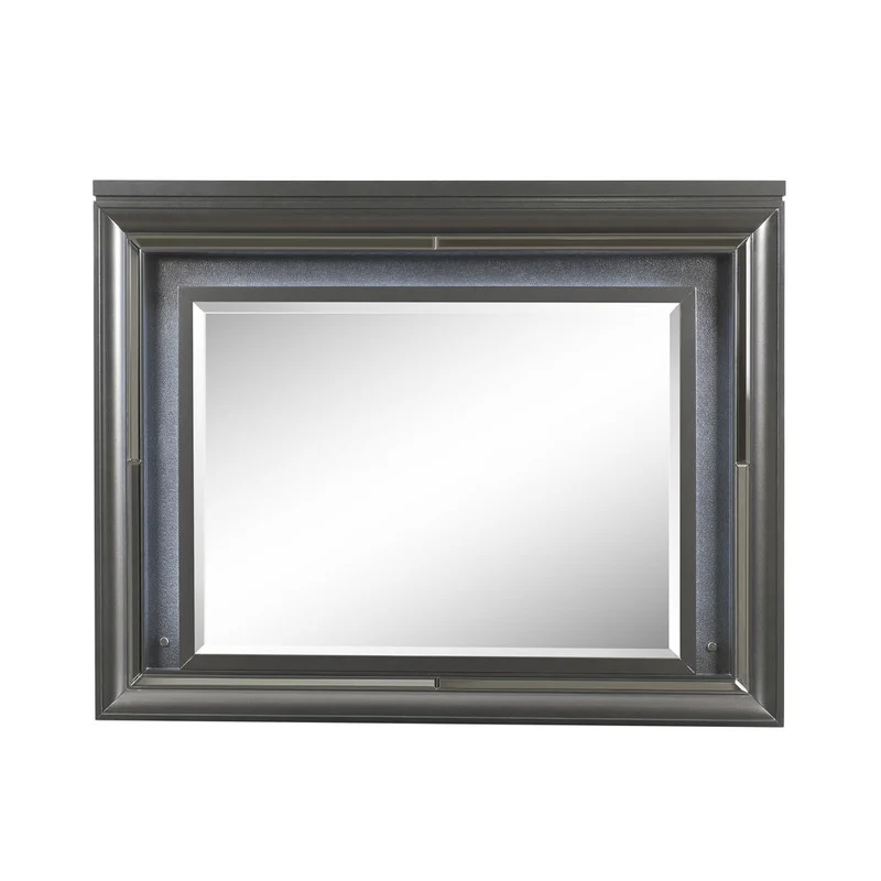 Sawyer - Mirror With LED - Metallic Gray