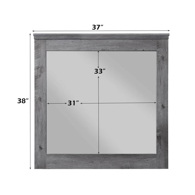 Vidalia - Mirror - Rustic Gray Oak