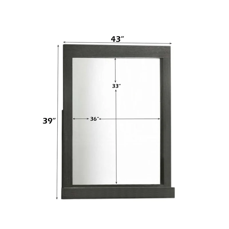 Lantha - Mirror - Gray Oak