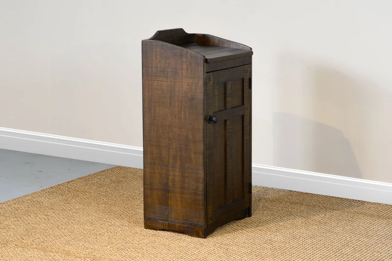 Homestead - Wood House Trash Box - Tobacco Leaf