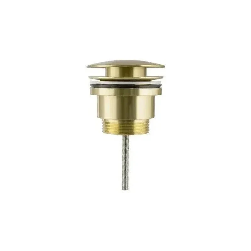 Válvula click clack para lavabo y bidet de latón dorado cepillado de Valaz