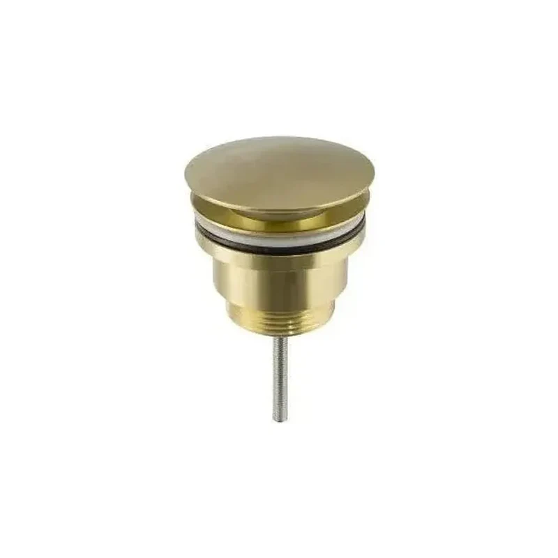 Válvula click clack para lavabo y bidet de latón dorado cepillado de Valaz