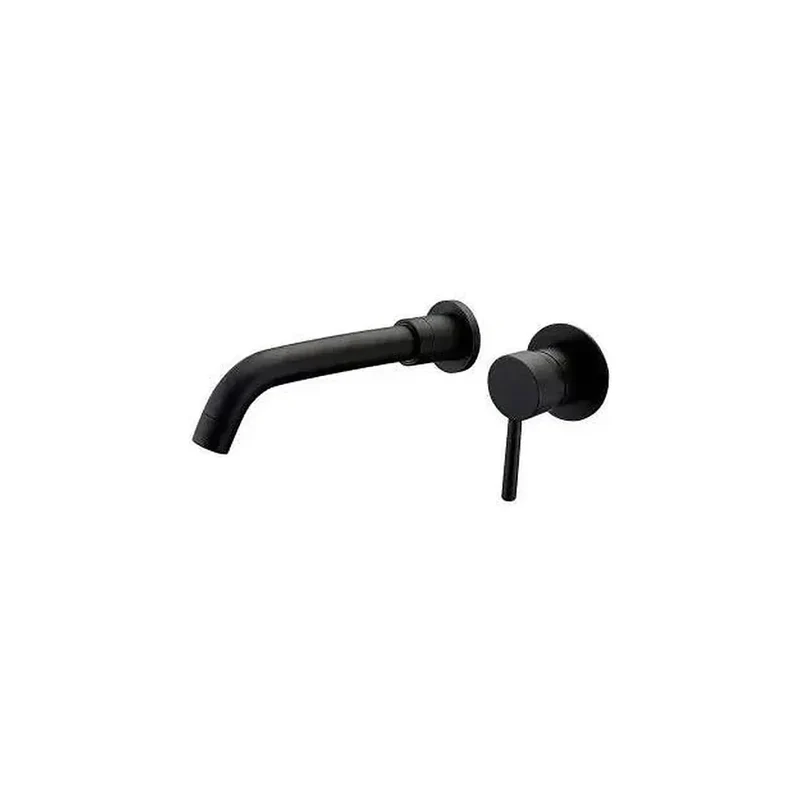 Grifo de lavabo empotrado monomando en latón negro mate Guadiana de Valaz