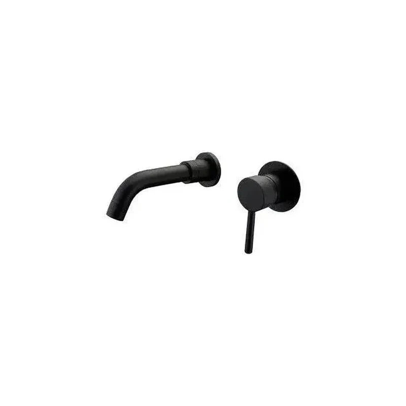 Grifo de lavabo empotrado monomando de 15 cm en latón negro mate Guadiana de Valaz