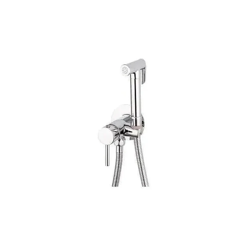 Grifo de bidet empotrado en latón y acero inoxidable en cromado Guadiana de Valaz