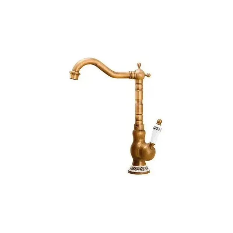 Grifo de lavabo alto monomando de diseño vintage Mijares de Valaz