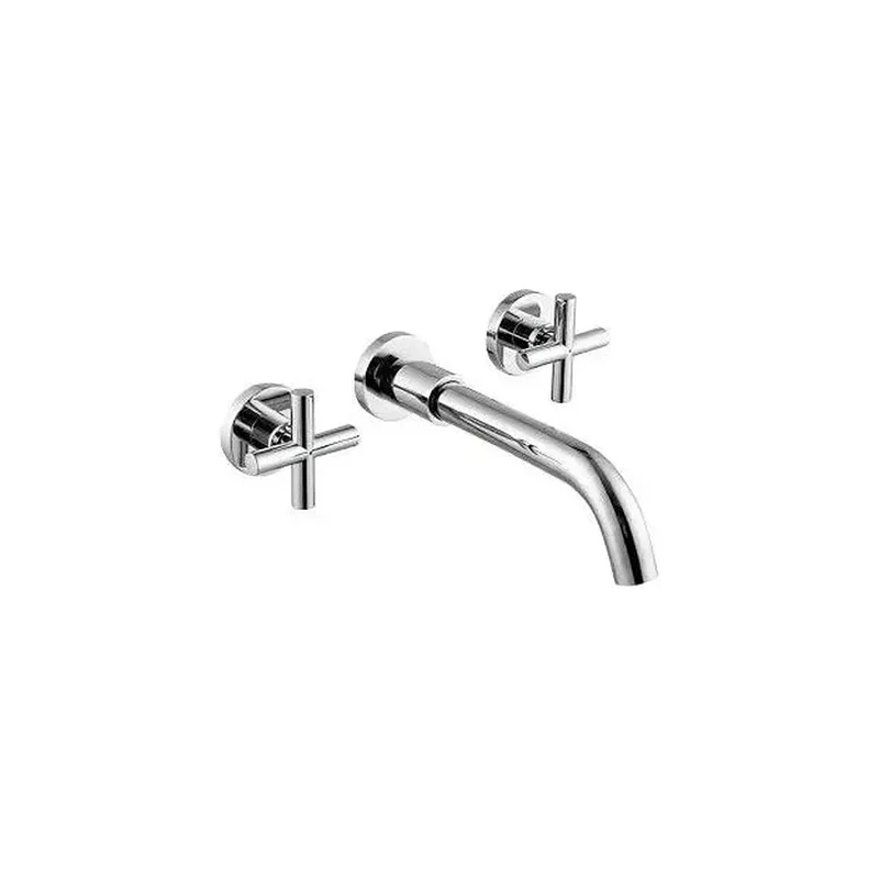 Grifo de lavabo empotrado bimando redondo en cromado Nalon de Valaz