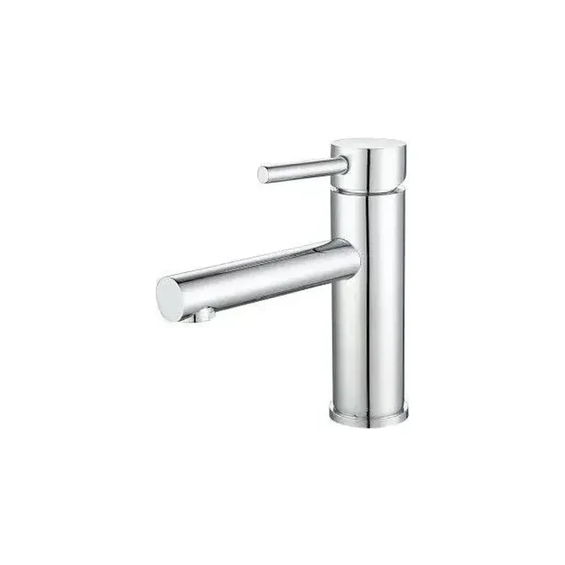 Grifo de lavabo monomando con caño recto en latón cromado Palancia de Valaz