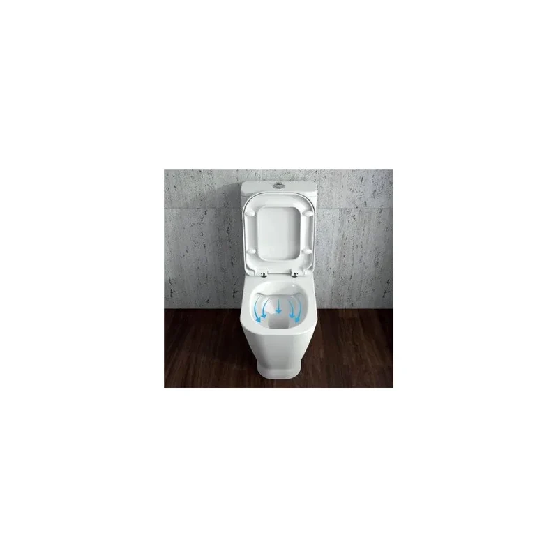 Inodoro de Suelo Rimflush Look Unisan Blanco