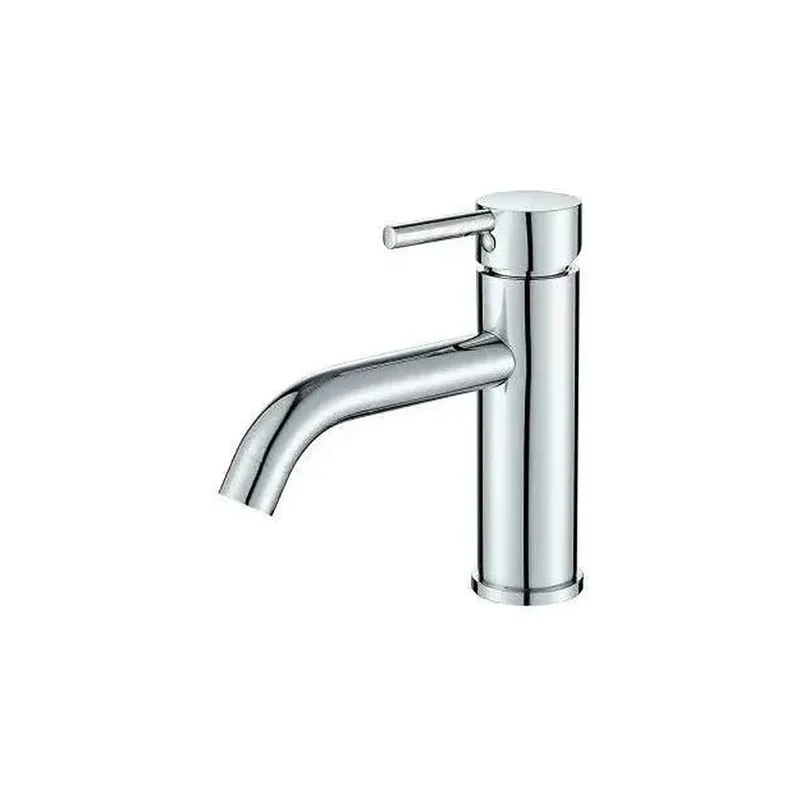 Grifo de lavabo monomando redondo en latón cromado Jabalón de Valaz