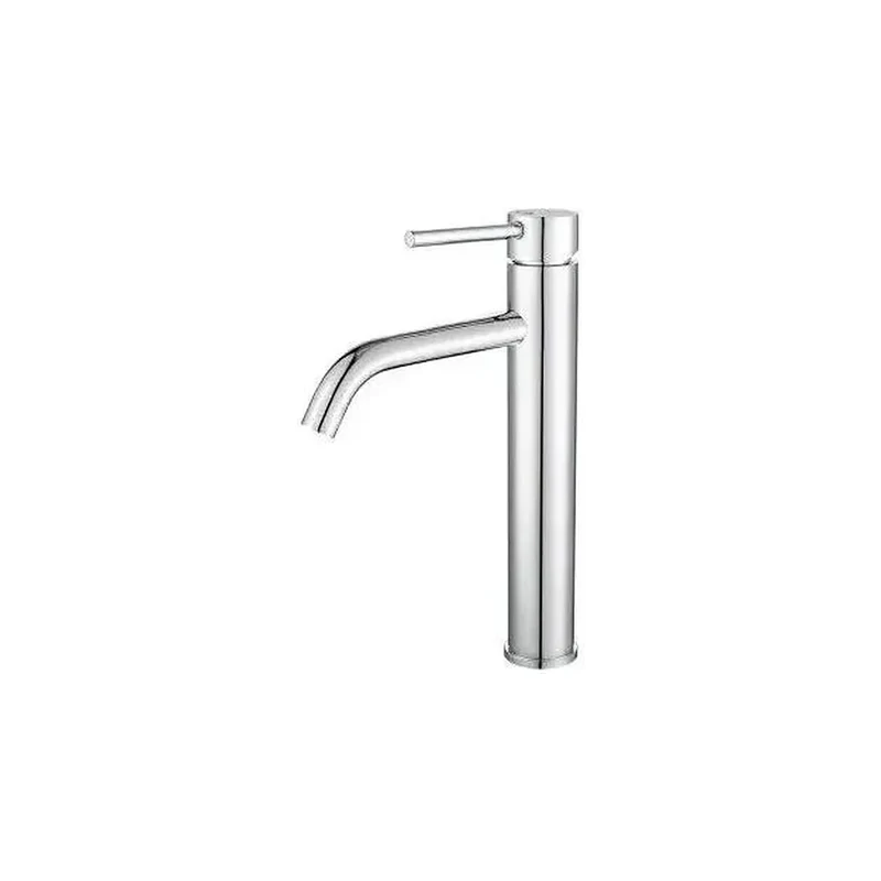 Grifo de lavabo alto monomando de agua fría en latón cromado Ason de Valaz