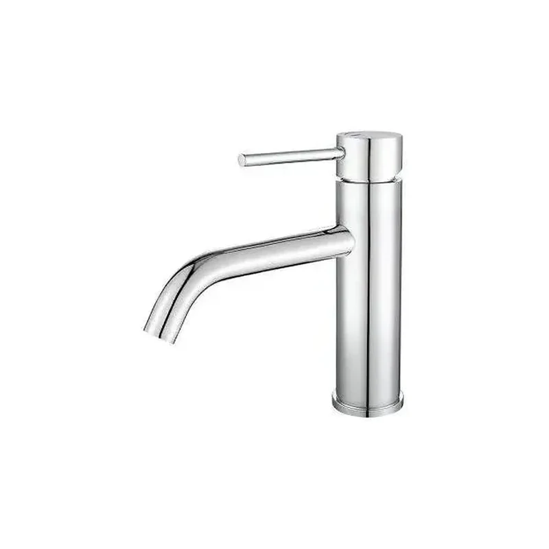 Grifo de lavabo monomando de agua fría redondo en latón cromado Ason de Valaz