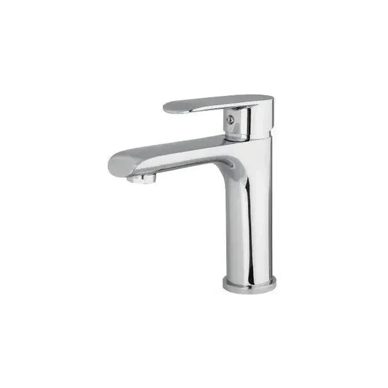 Grifo de lavabo monomando redondo en latón cromado Turia de Valaz