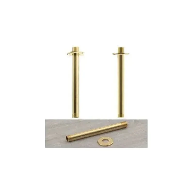 Soporte de rociador de ducha para techo de latón de 17 cm en dorado cepillado de Valaz