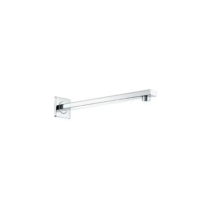 Brazo soporte para rociador de pared cuadrado de 1x35 cm en cromo de Valaz