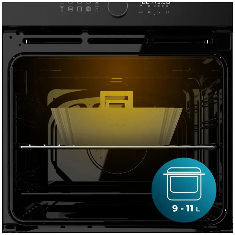 Pack de 2 Moldes de Silicona Antiadherente para Freidora de Aire y Horno de Cecotec