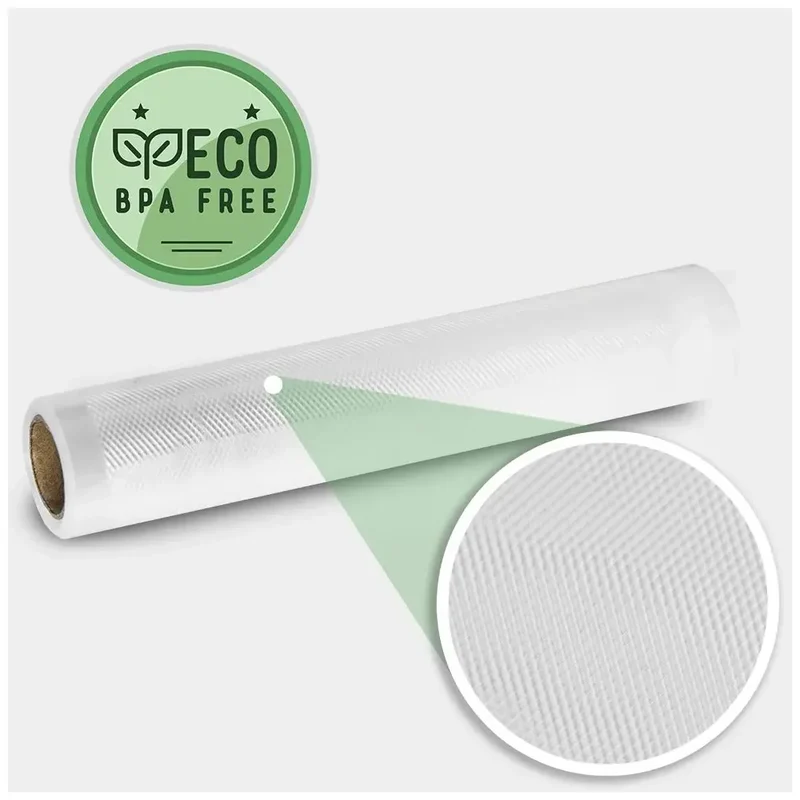 Rollos de Envasado al Vacío 20x600 cm: BPA-Free, Aptos para Sous Vide y Microondas de Cecotec