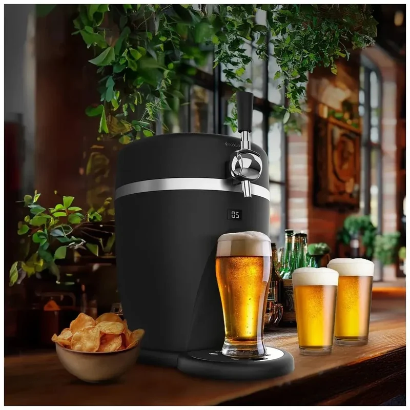 Dispensador de Cerveza BeerFlow 5000: Enfriamiento Rápido y Almacenamiento Versátil de Cecotec