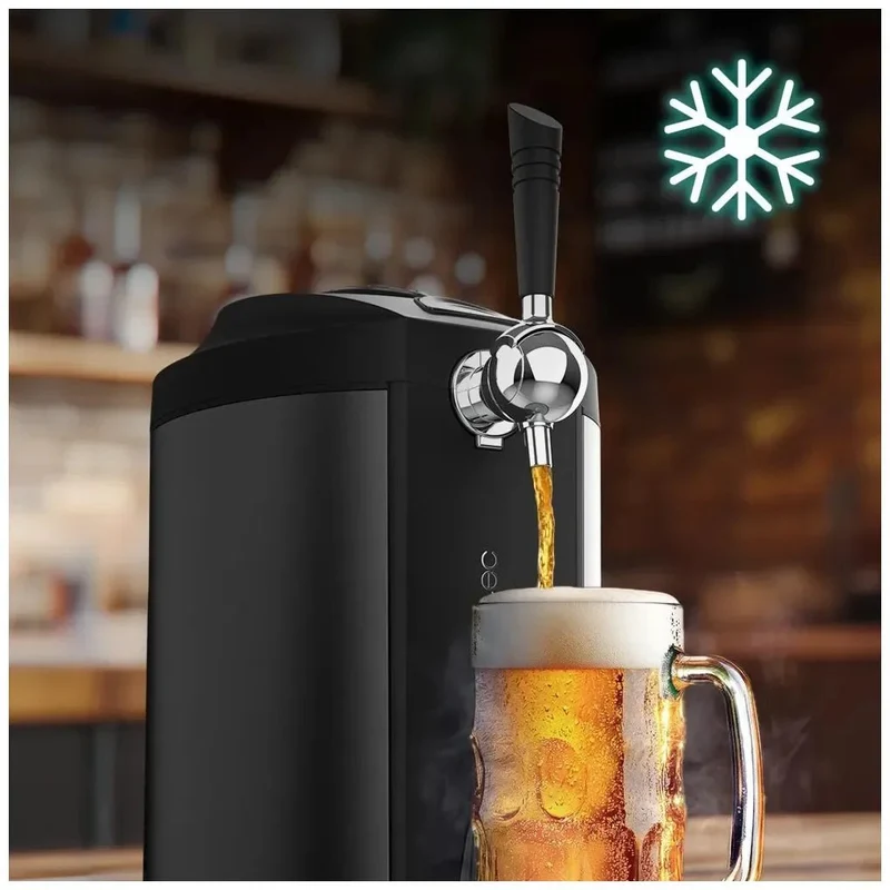 Dispensador de Cerveza Inoxidable con Enfriamiento Rápido y Ajuste de Temperatura de Cecotec