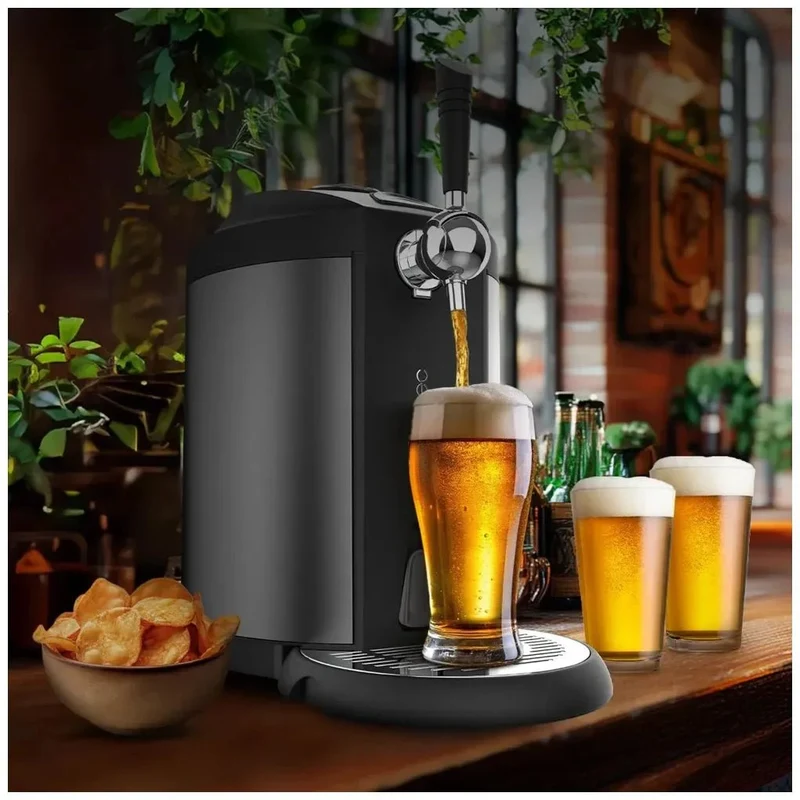 Dispensador de Cerveza Inoxidable con Enfriamiento Rápido y Ajuste de Temperatura de Cecotec