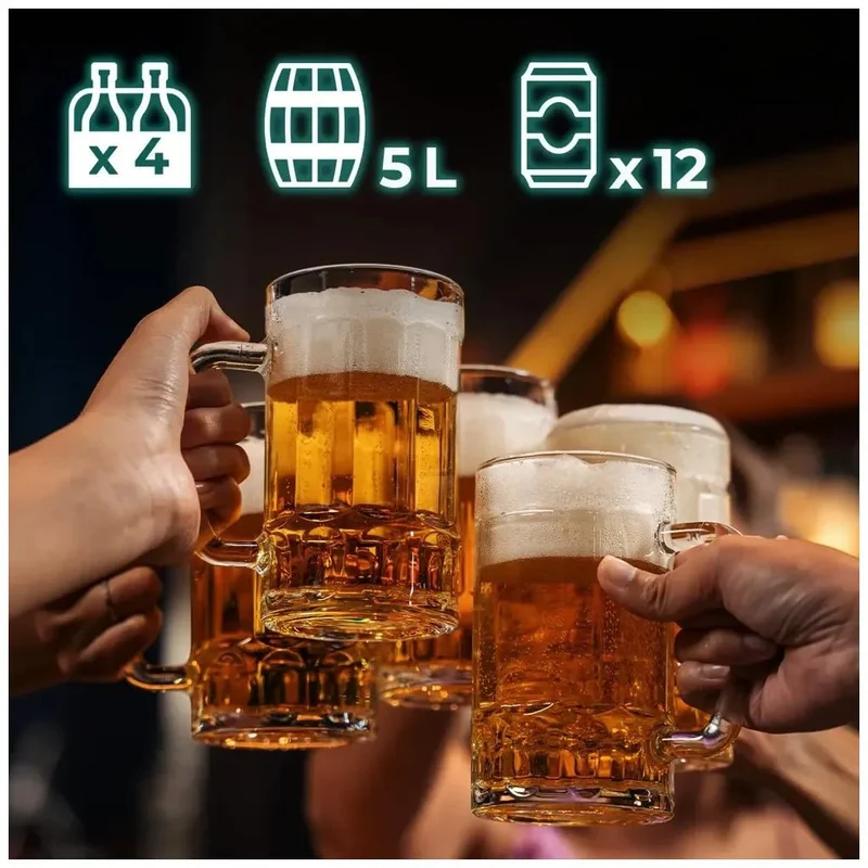 Dispensador de Cerveza Inoxidable con Enfriamiento Rápido y Ajuste de Temperatura de Cecotec