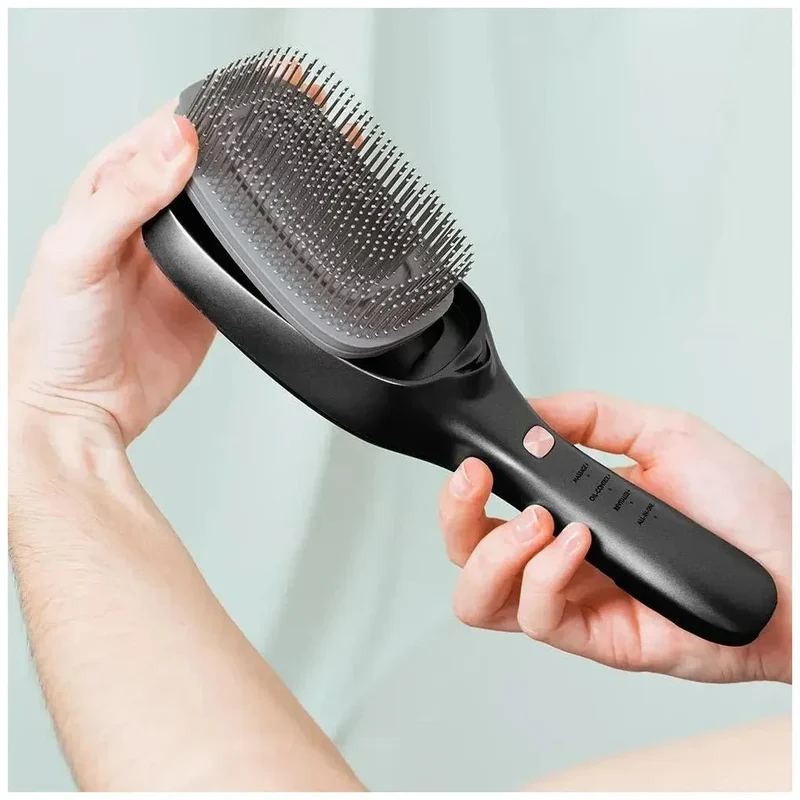 Cepillo reparador HairCare Revitalize con tecnología láser LLLT Microcorrientes EMS luz LED y vibración masajeadora Cecotec
