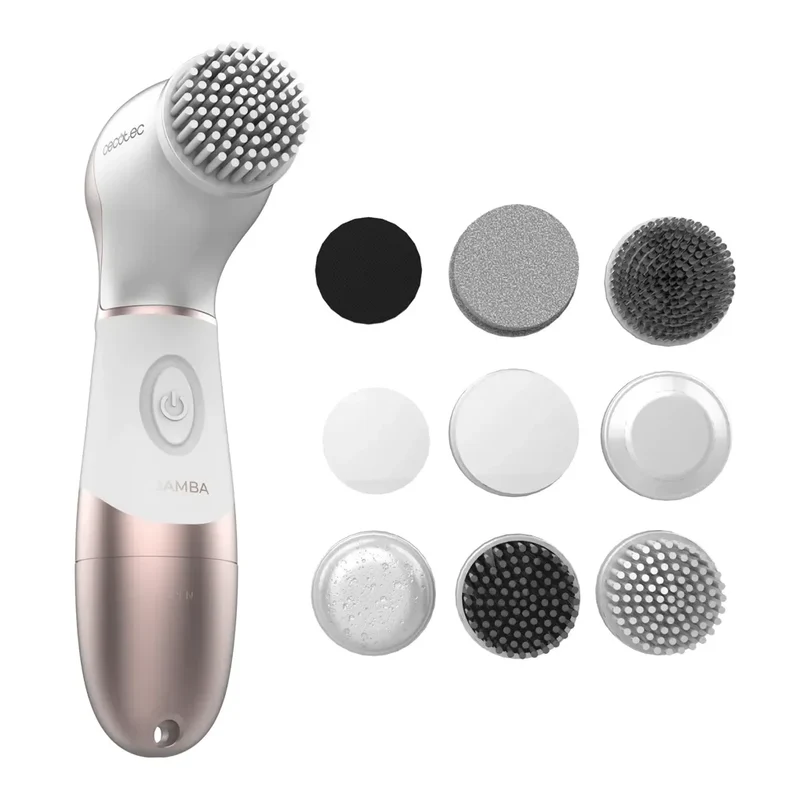Cepillo Facial 9 en 1 para Cuidado Completo con Giro 360º y Diseño Ergonómico de Cecotec