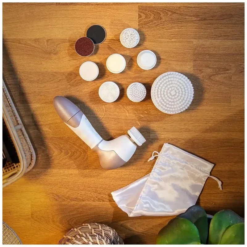 Cepillo Facial 9 en 1 para Cuidado Completo con Giro 360º y Diseño Ergonómico de Cecotec
