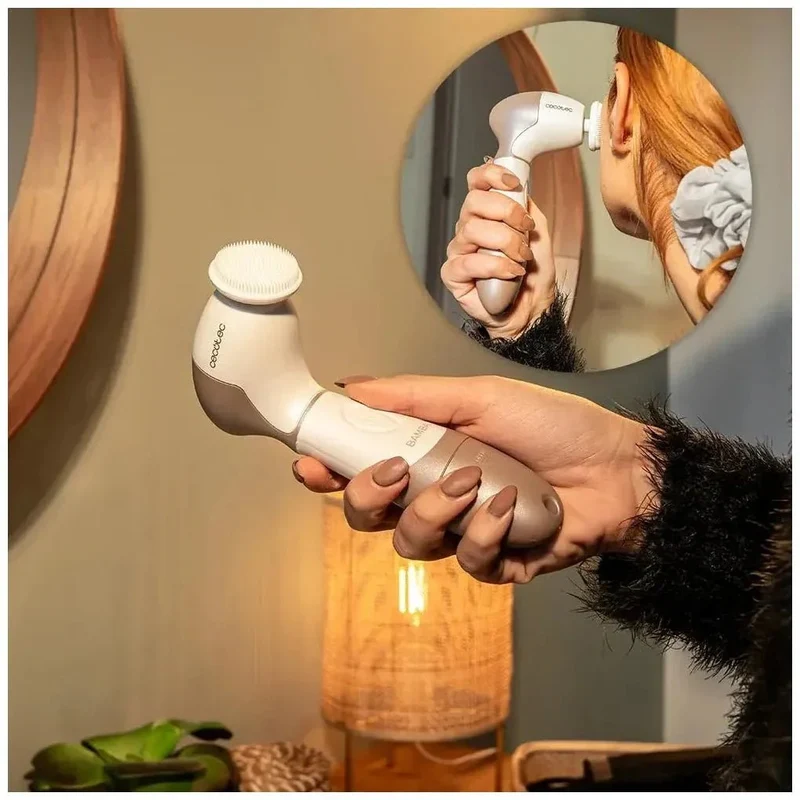 Cepillo Facial 9 en 1 para Cuidado Completo con Giro 360º y Diseño Ergonómico de Cecotec