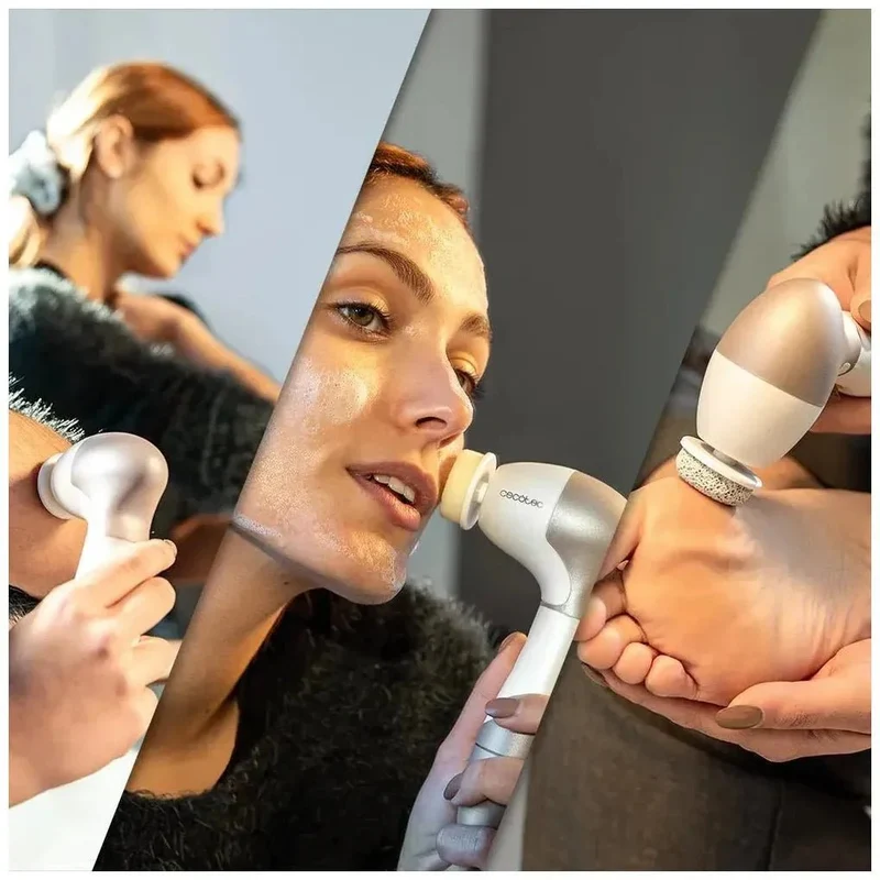 Cepillo Facial 9 en 1 para Cuidado Completo con Giro 360º y Diseño Ergonómico de Cecotec