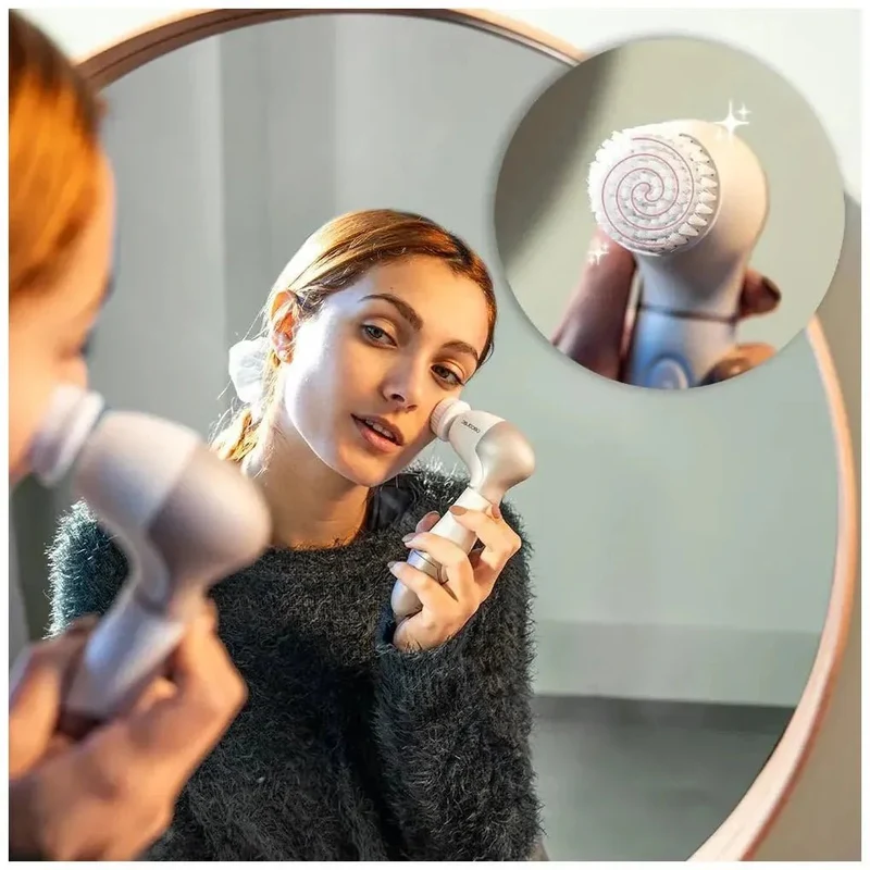 Cepillo Facial 9 en 1 para Cuidado Completo con Giro 360º y Diseño Ergonómico de Cecotec