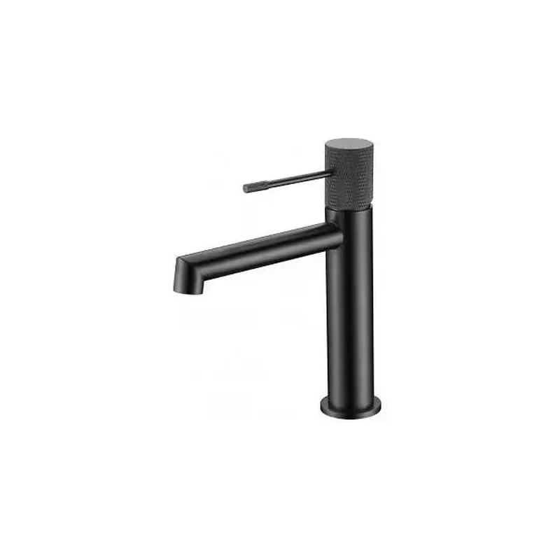 Grifo monomando para lavabo con un cartucho cerámico en color Black Gun Metal Line de Imex