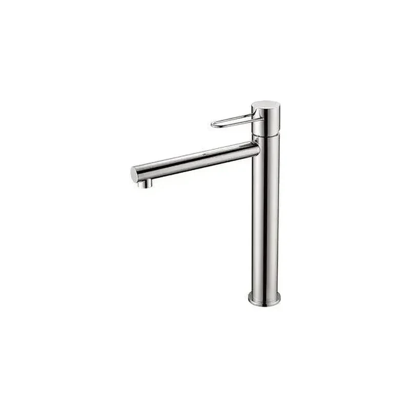 Grifo monomando para lavabo de cierre cerámico con un diseño alto de acabado cromado Milos de Imex