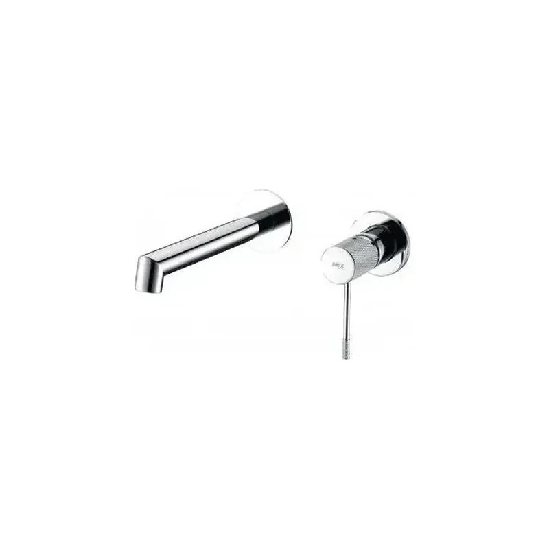 Grifo monomando para lavabo con un diseño empotrado y fabricado en latón cromado Line de Imex