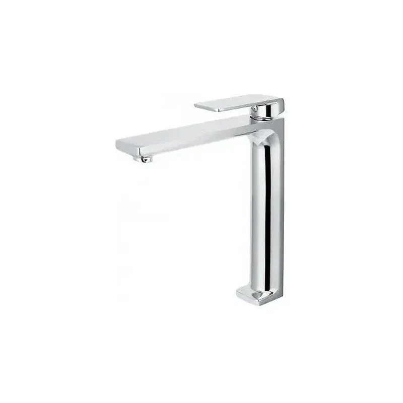 Grifo monomando para lavabo con un diseño alto y moderno con un acabado cromado Fiyi de Imex