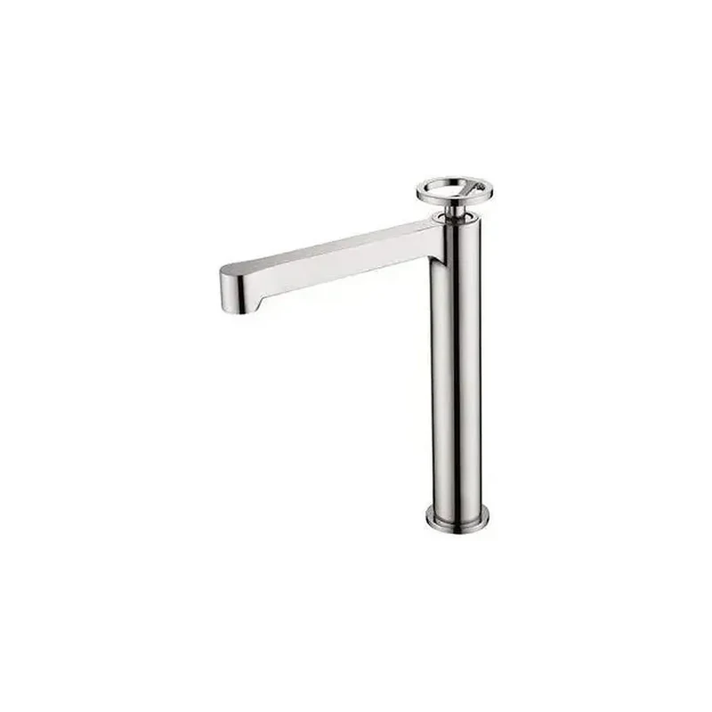 Grifo alto monomando de lavabo fabricado en latón con cierre cerámico de acabado cromado Olimpo de Imex