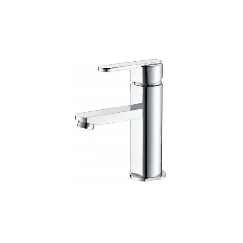 Grifo monomando de latón cdo para lavabo con caño recto y maneta plana 11x18 cm Roma de Imex