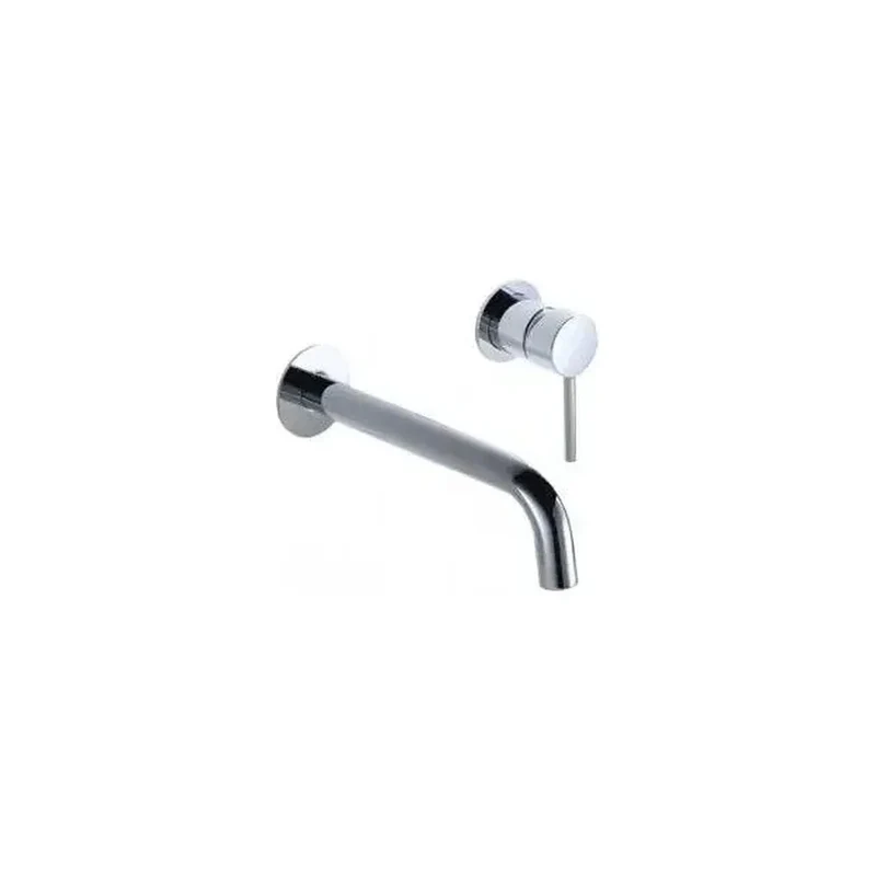 Grifo monomando de pared con un diseño moderno apto para su uso en lavabos y en bañeras Etna de Imex