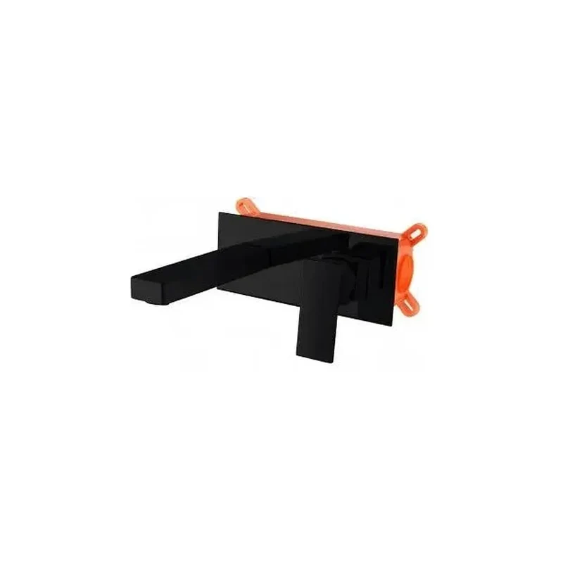 Grifo negro mate monomando para empotrar en pared con cartuchos cerámicos de 35 mm Suiza de Imex