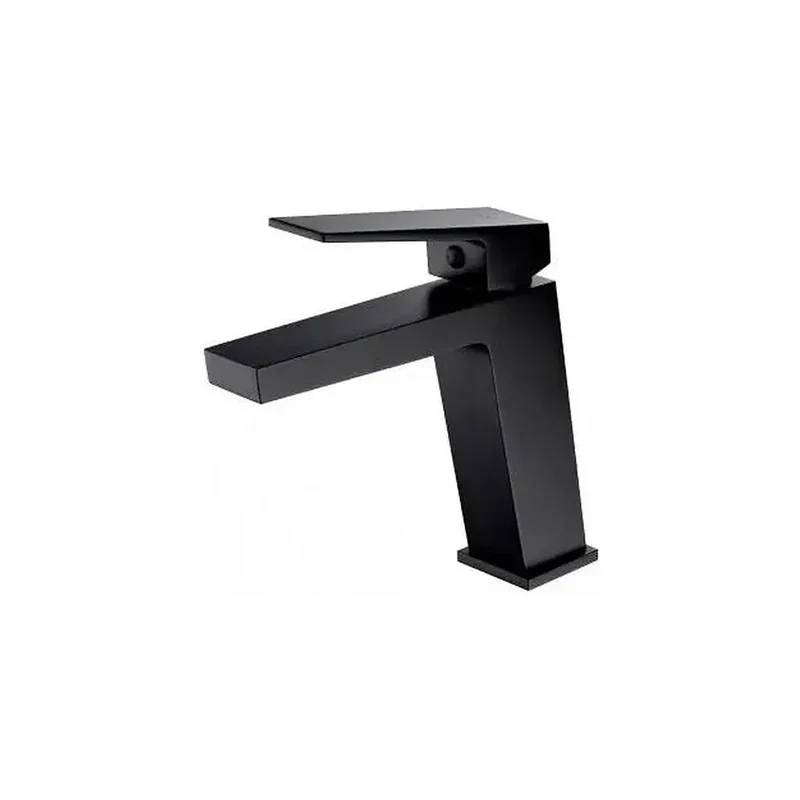 Grifo monomando moderno para lavabo fabricado en latón de acabado negro mate Art de Imex