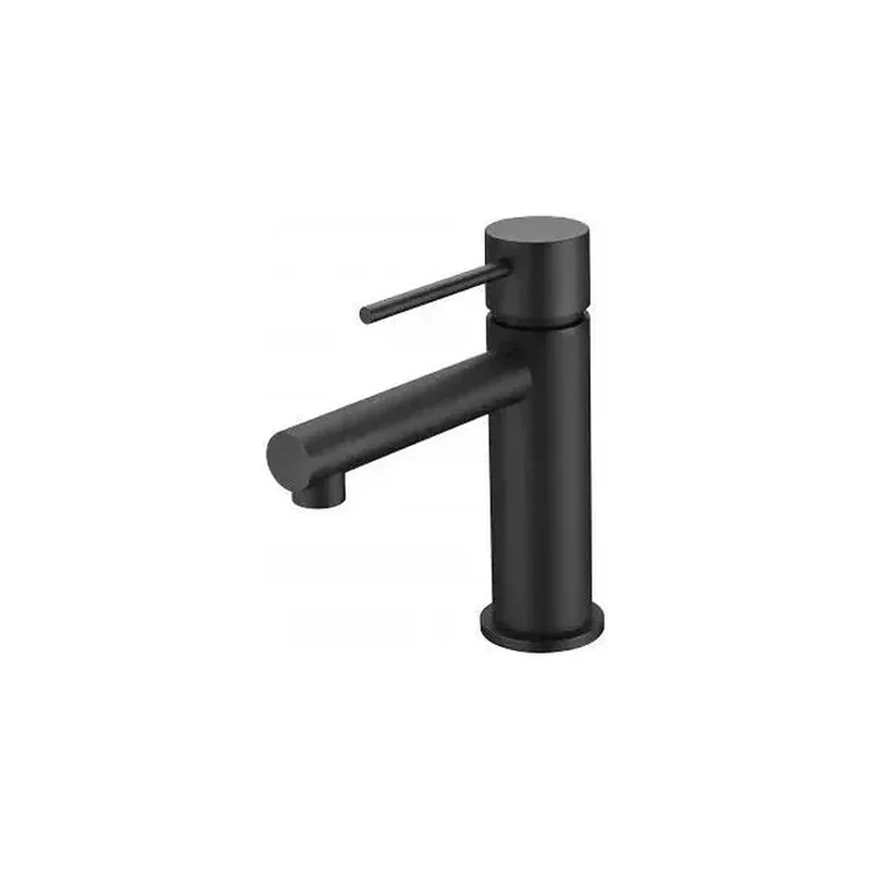 Grifo negro mate para lavabo fabricado en latón con discos de cerámica Milos de Imex