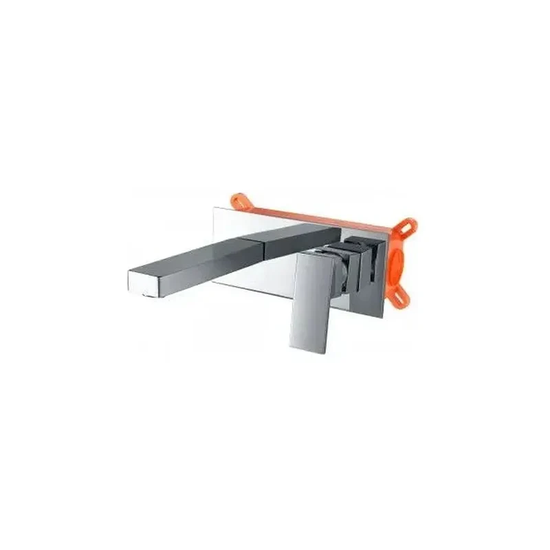 Grifo monomando de pared con discos cerámicos de 35 mm y un acabado cromado Suiza de Imex
