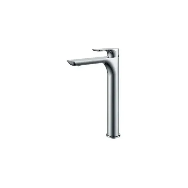 Grifo de diseño moderno para lavabo con un caño alto y un acabado cromado Nassau de Imex