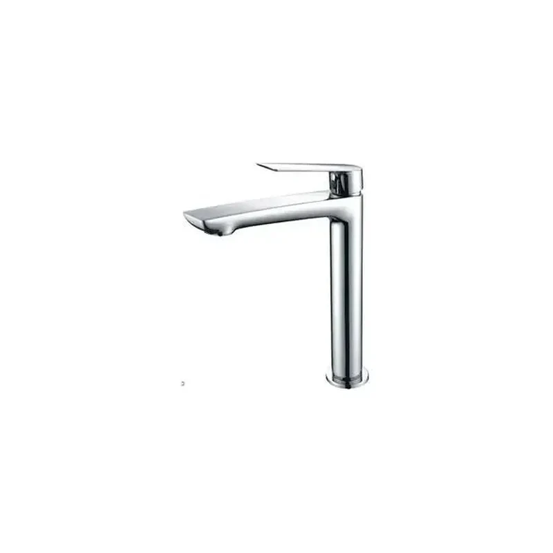 Grifo de lavabo de caño alto con un diseño moderno fabricado en latón cromado de Imex