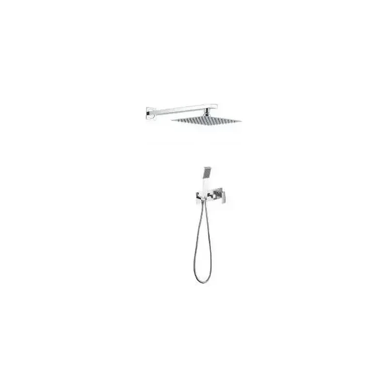 Conjunto de ducha para pared de diseño moderno con un acabado cromado Noruega de Imex