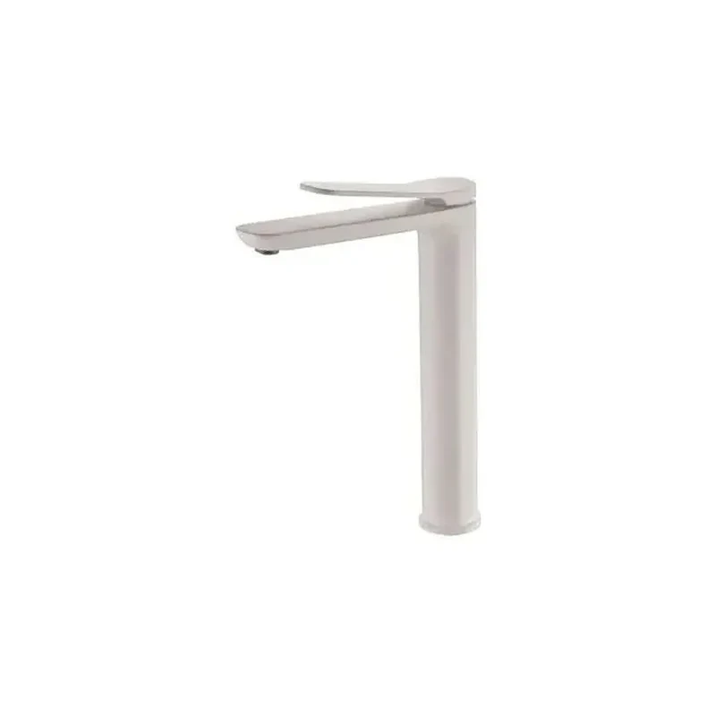 Grifo monomando para lavabo con un diseño alto de acabado blanco mate Dinamarca de Imex